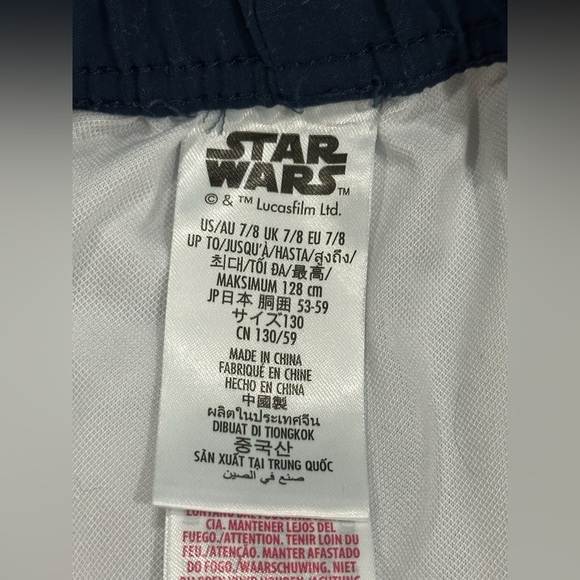 Disney Star Wars Boy's Swim Trunks Size 7/8 - Picture 7 of 8